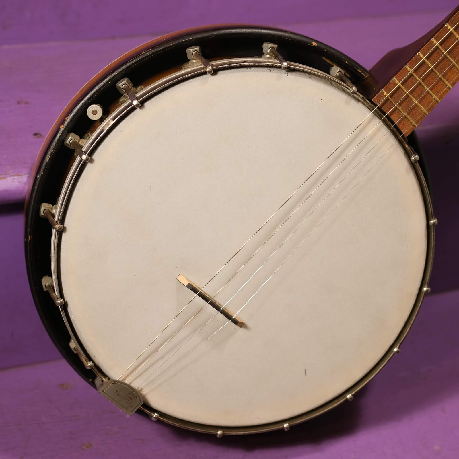 1960s Kaymade Silvertone Resonator Tenor Banjo