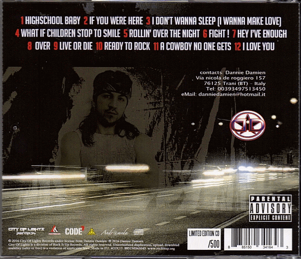 DANNIE DAMIEN - A Cowboy No One Gets (2016) back