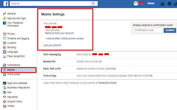 How To Change The Phone Number In Facebook