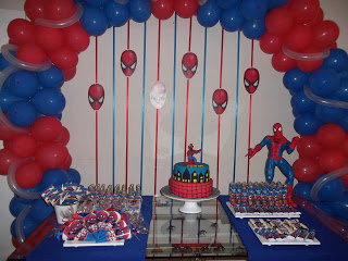 Decoração festa do Homem Aranha 50 Ideias para festa do Homem Aranha