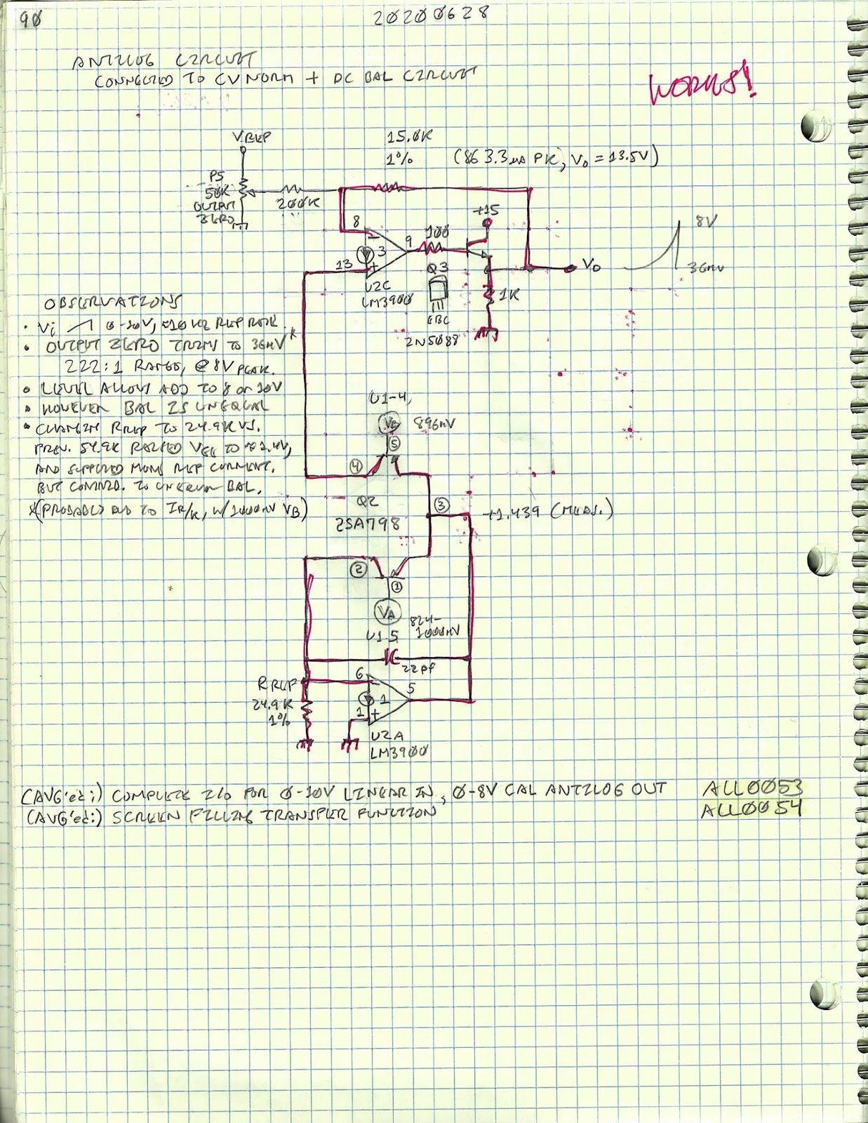 Improved Single Supply Antilog Generator