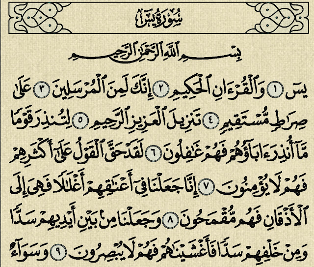 شرح وتفسير سورة يس  Surah Yasin  (من الآية 1 إلى الآية 27 )