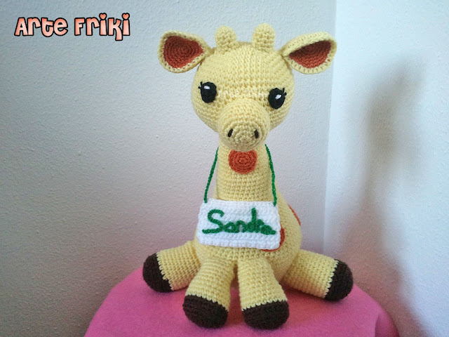 jirafa amigurumi giraffe amigurumi doll peluche muñeco ganchillo crochet