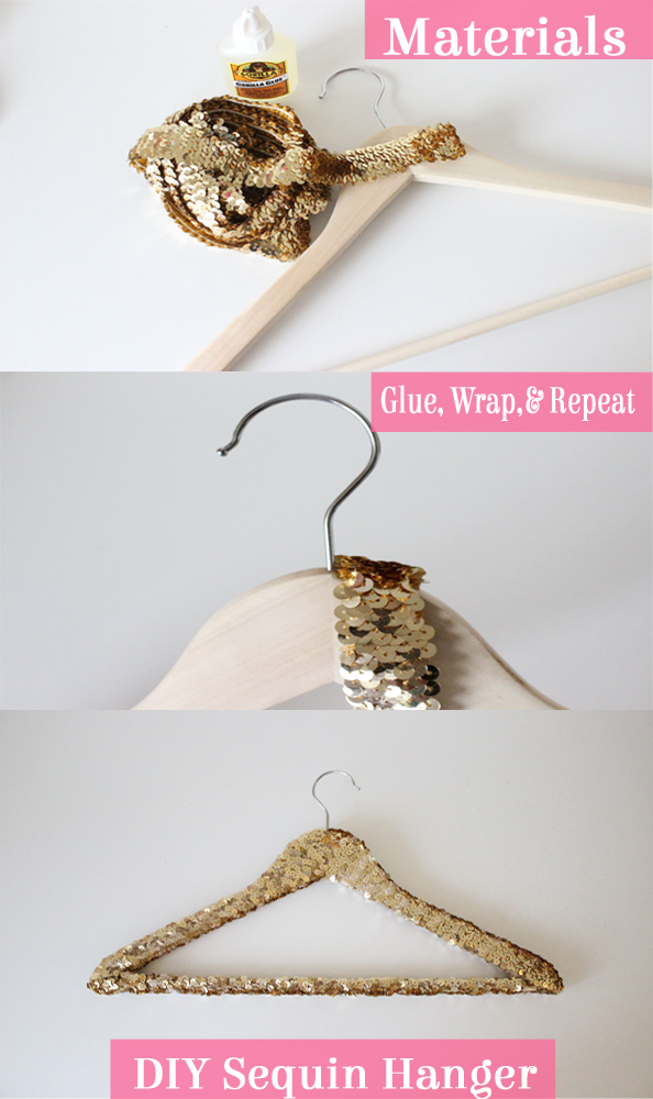 DIY Sequin Hanger / Kelley With Love