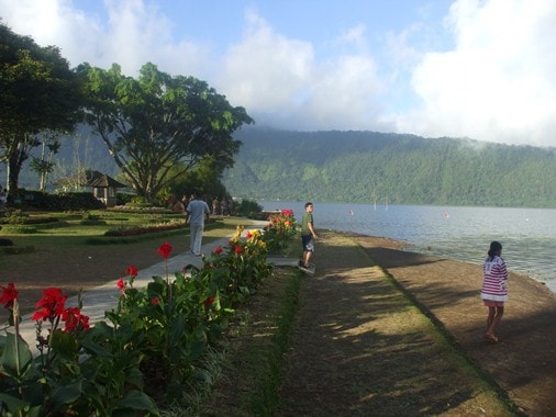 Pura Ulun Danu Bratan the Water Temple at Bratan Lake Bali 