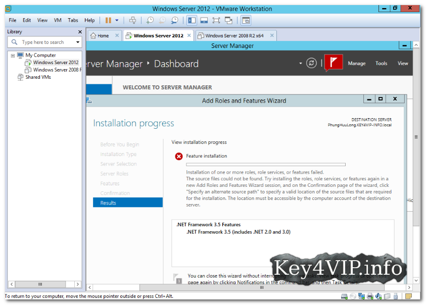 Hướng dẫn cài đặt Dotnet Framework 3.5 trên Windows Server 2012 và bản R2