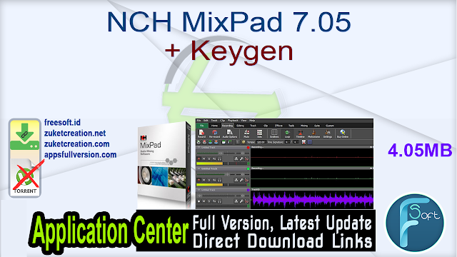 NCH MixPad 7.05 + Keygen