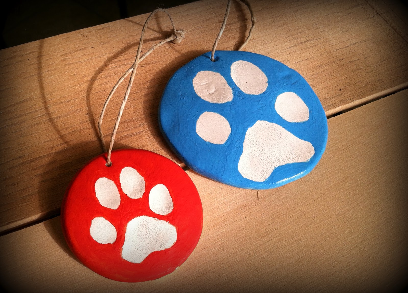 Caroline's Designs Paw Print Ornaments