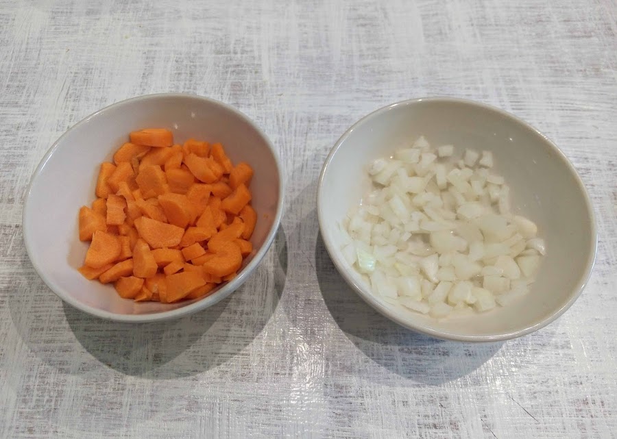 Zanahoria-cebolla-picada