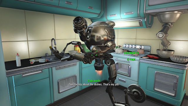 Screenshot of Codsworth the robot in Fallout 4