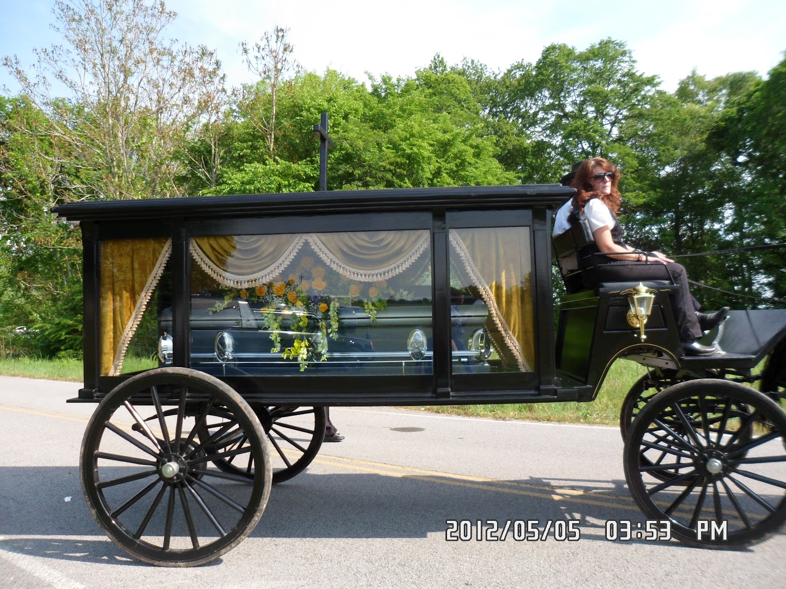 Sugar Creek Carriages: Horse Drawn Funeral Hearse
