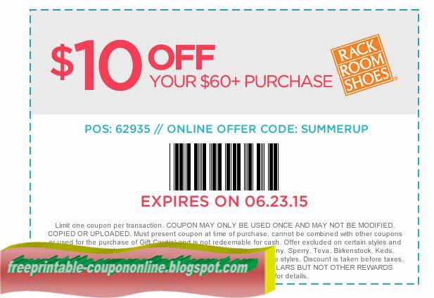 rack room shoes online coupon