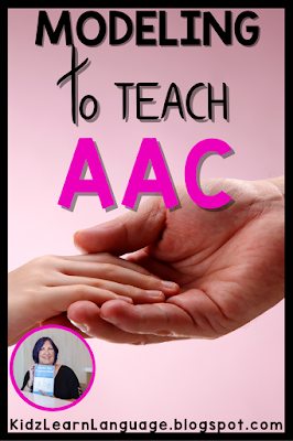 modeling to teach aac