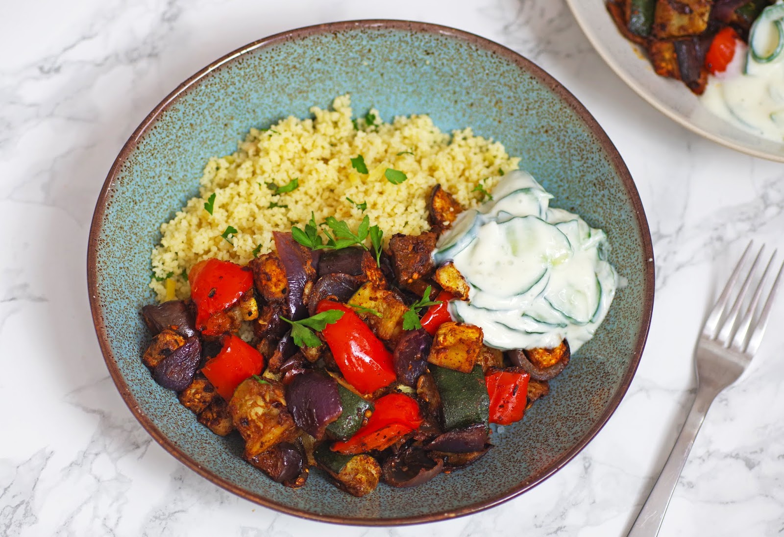 Moroccan Roasted Veg & Lemon Couscous |Euphoric Vegan