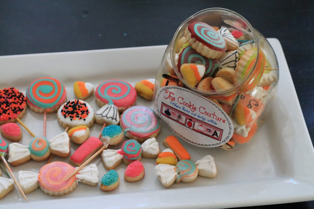 Candy shaped decorated cookies @ www.thecookiecouture.com