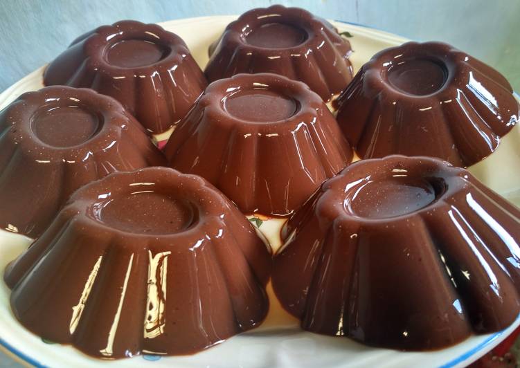 12 Resep Cara Membuat Puding Coklat  Susu Lumut Lembut 