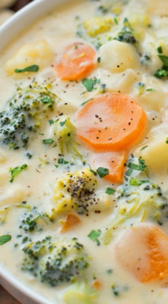 Cheesy Vegetable Chowder The Best Healthy Herbal Teas