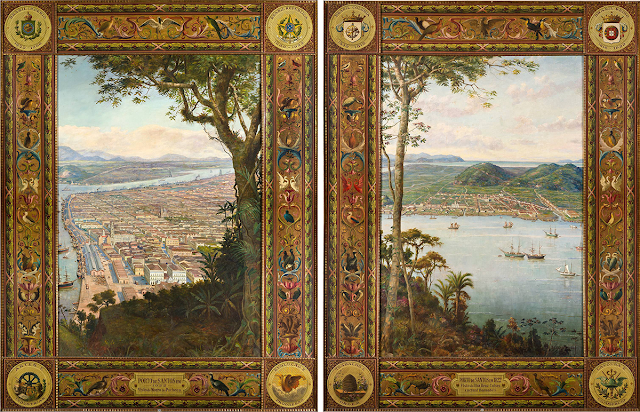 Telas do Porto de Santos em 1822 - Benedito Calixto