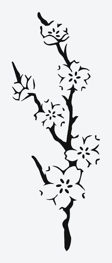 Cherry Tattoo Stencil