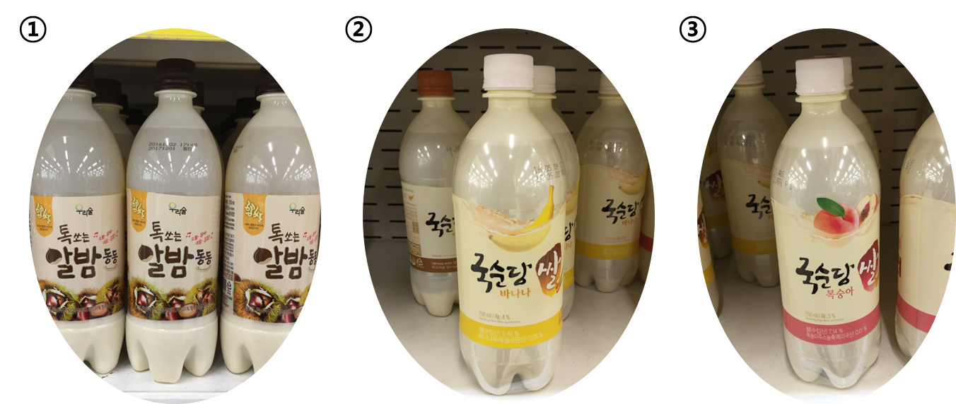 Various tastes of Soju and Makgeolli Street in Korea