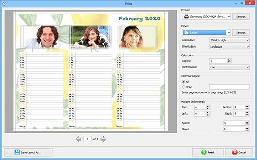 AMS Software Photo Calendar Creator Pro Full