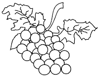 Grapes coloring page