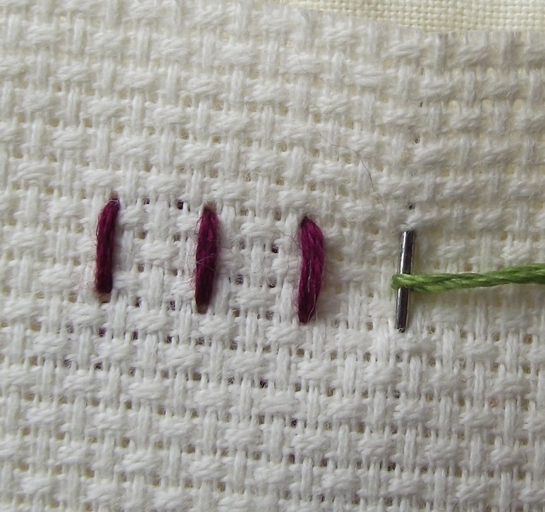 Lizzie Lenard Vintage Sewing Blanket Stitch Joining in a New Thread