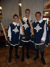 The Three Musketeers at "Date Knight" at Chick Fil A