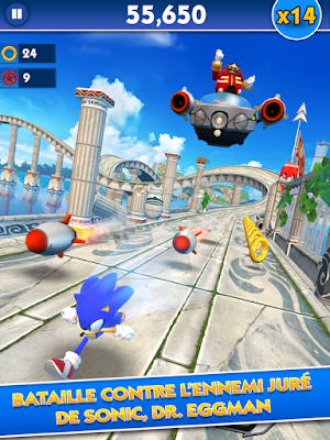 لعبة Sonic Dash مهكرة للاندرويد برابط مباشر