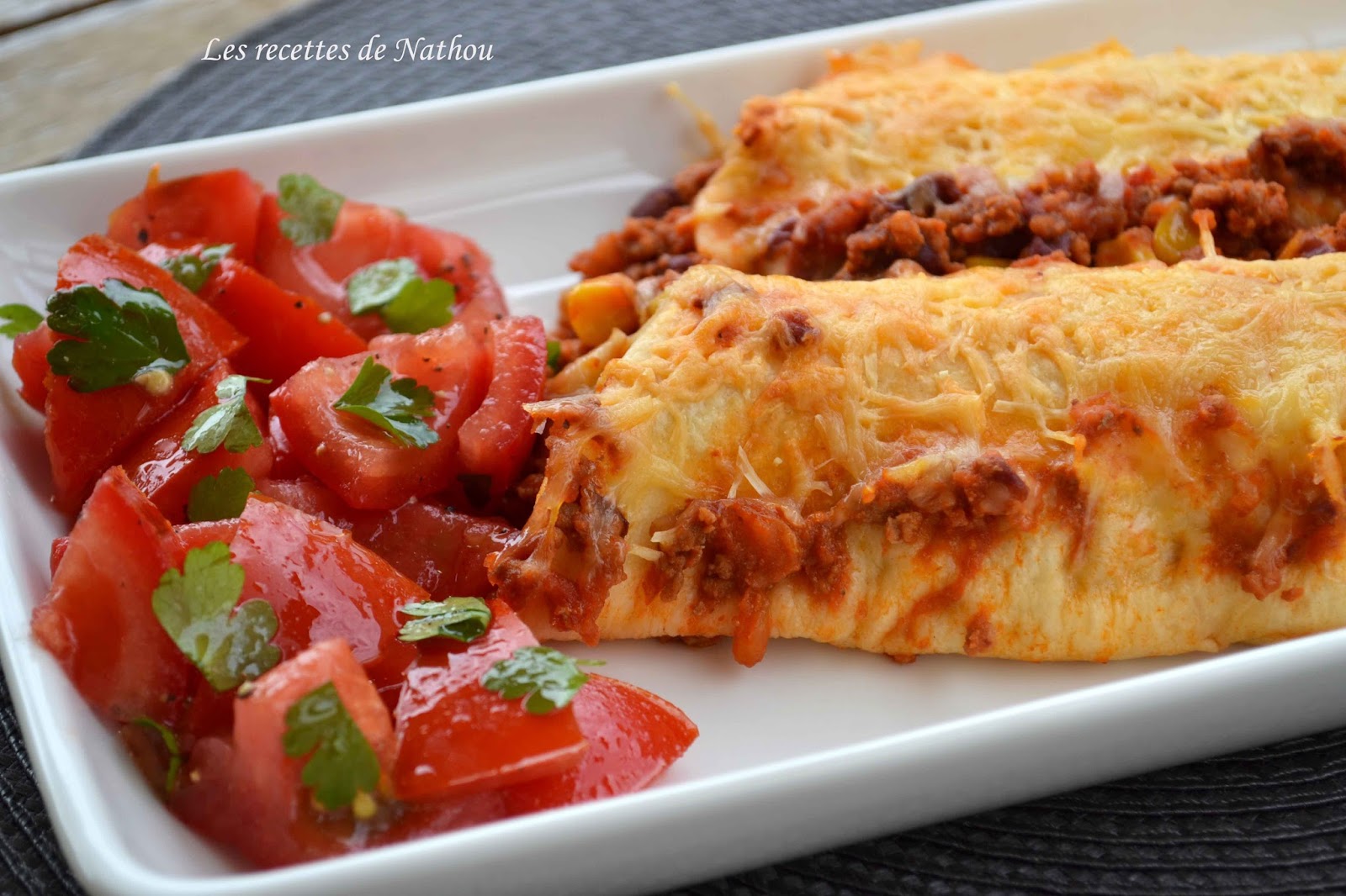 Ma cuisine au fil de mes idées... Enchiladas au chili con carne