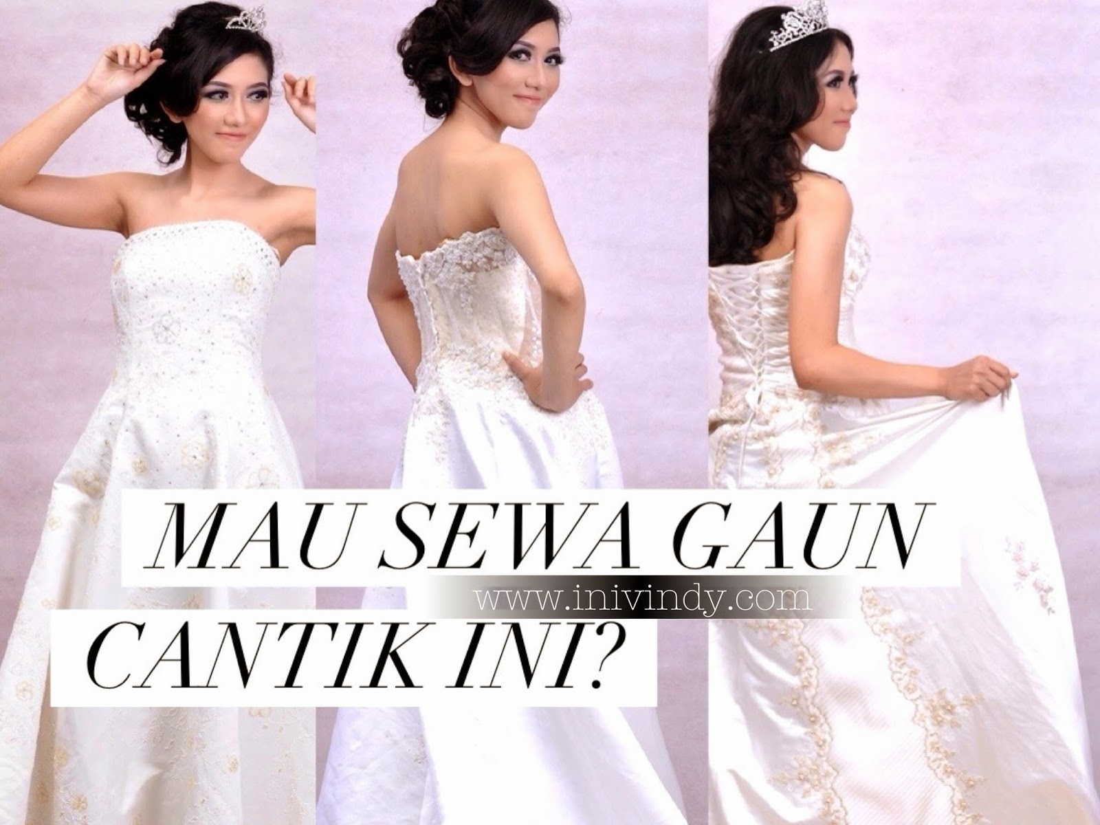 gaun wedding hijab kerutan