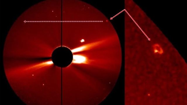 Mysterious Glowing Anomaly Passes The Sun  Ufo-sun-space-anomaly