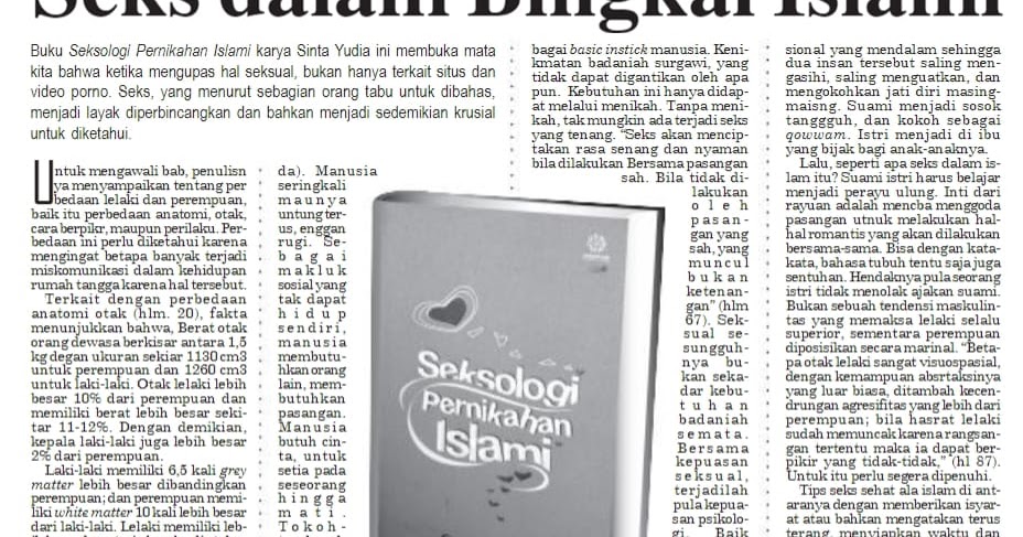 Ruangku Resensi Buku Seksologi Pernikahan Islami