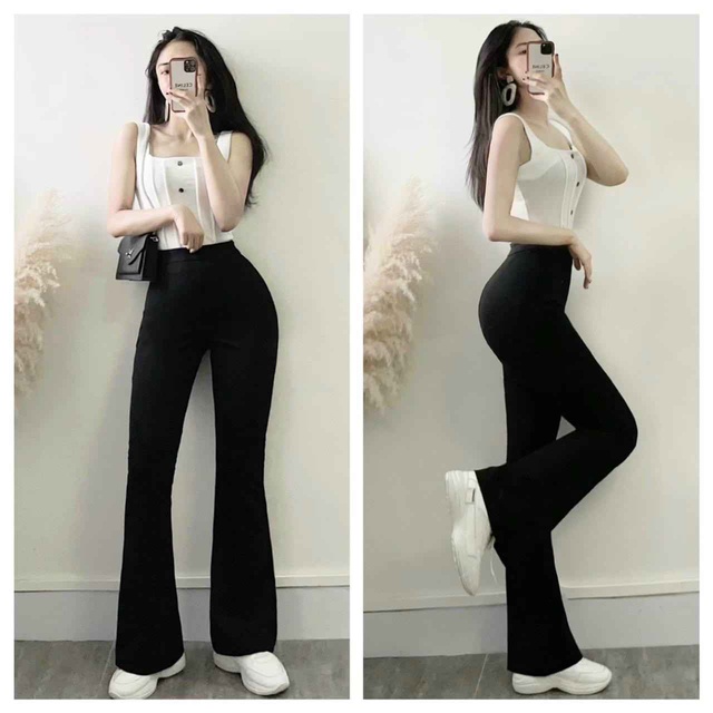 QUẦN LEGGING ỐNG LOE LƯNG CAO QLG01