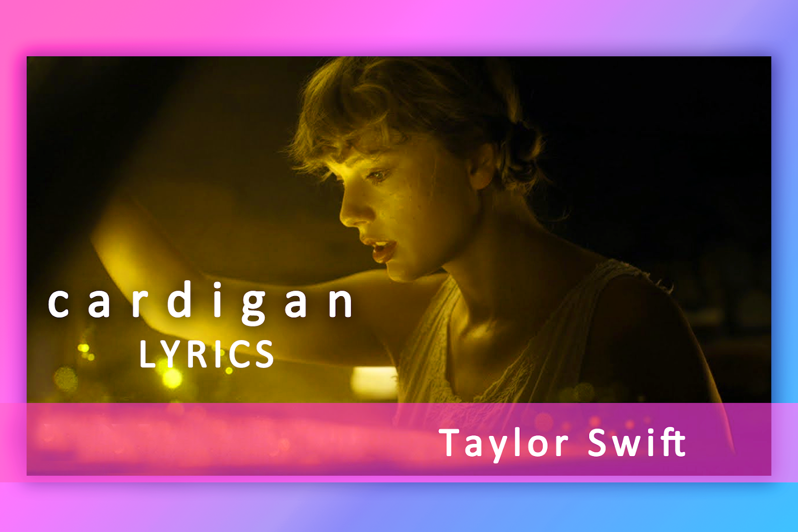 Cardigan Lyrics Taylor Swift LyricsBoutique