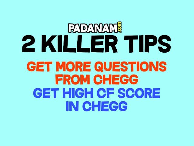 how to get high cf score in chegg more questions in chegg