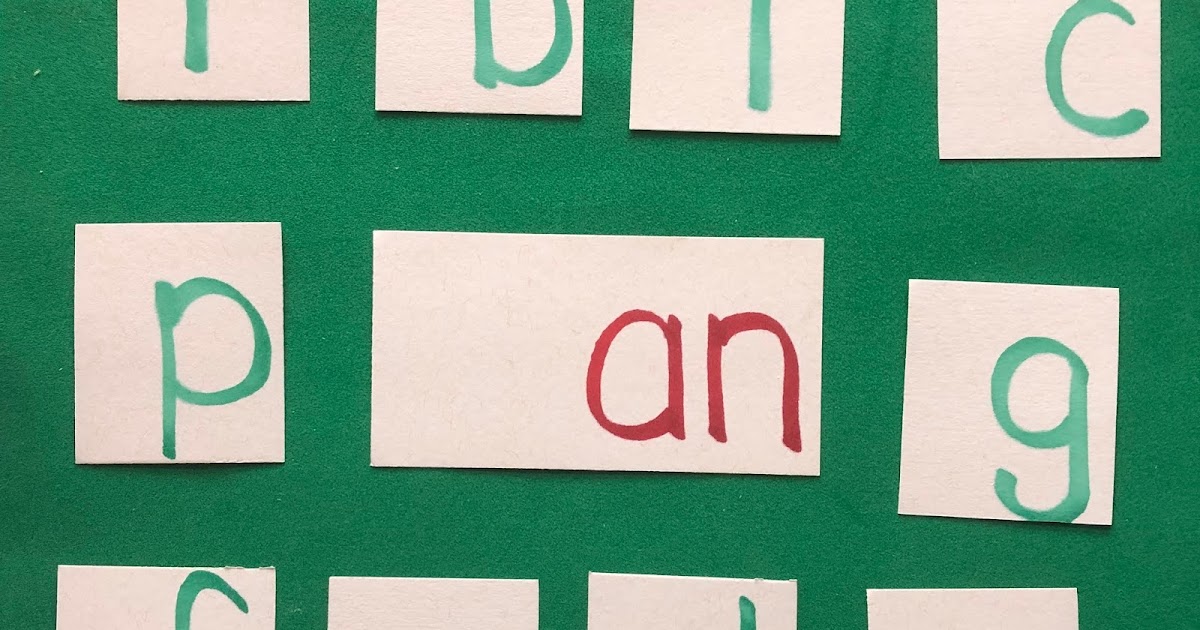 ms. brown's classroom: Word Family "an"