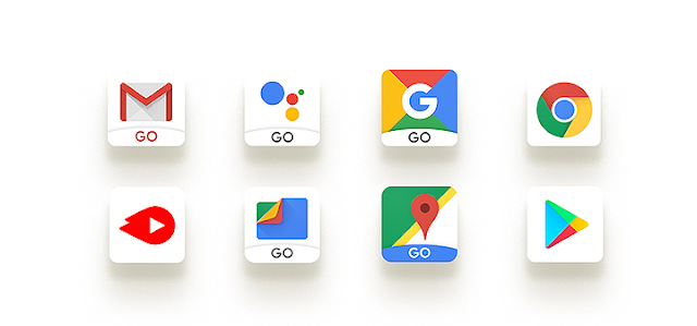 Verschiedene Google App Icons