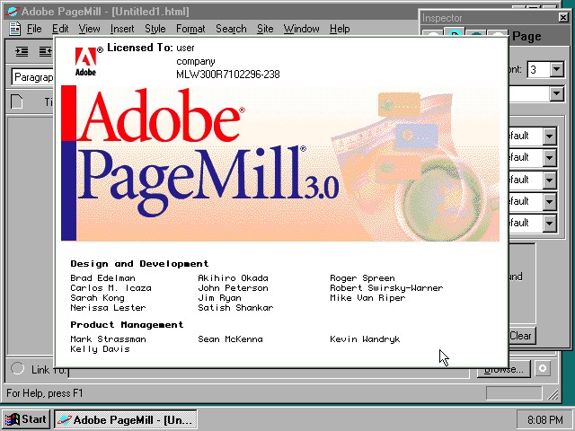 Adobe PageMill 10 Web Design Software Terbaik Yang Umum Digunakan