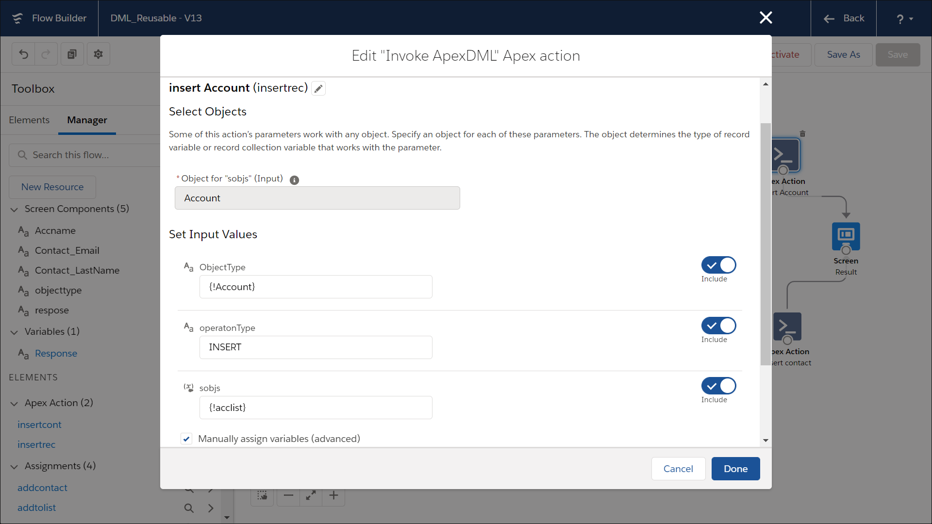 How to develop reusable Invocable Apex methods for Flows