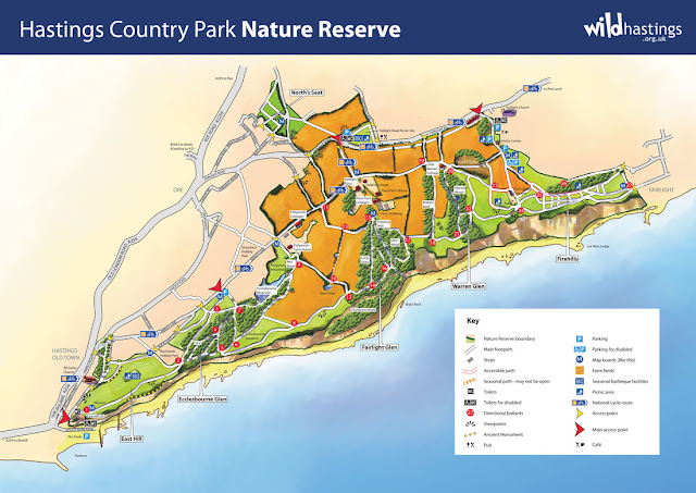 hastings country park map