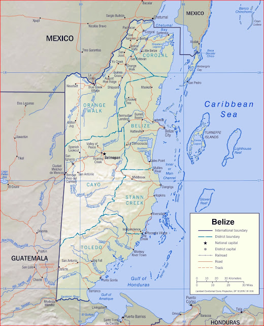 image: Belize Political Map