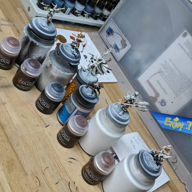 All in all these came out pretty well View of the different skin tones applied