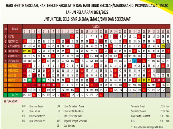 Lampung 2021/2022 kalender pendidikan Kaldik Provinsi