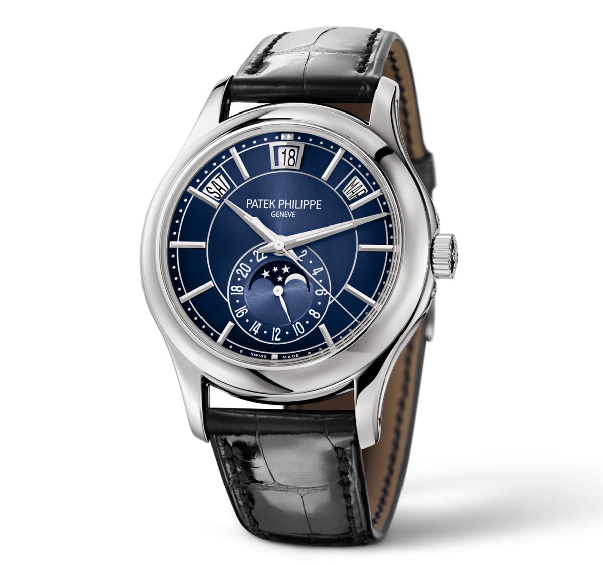Patek Philippe - Ref. 5205G Annual Calendar Blue Dial | Time and ...