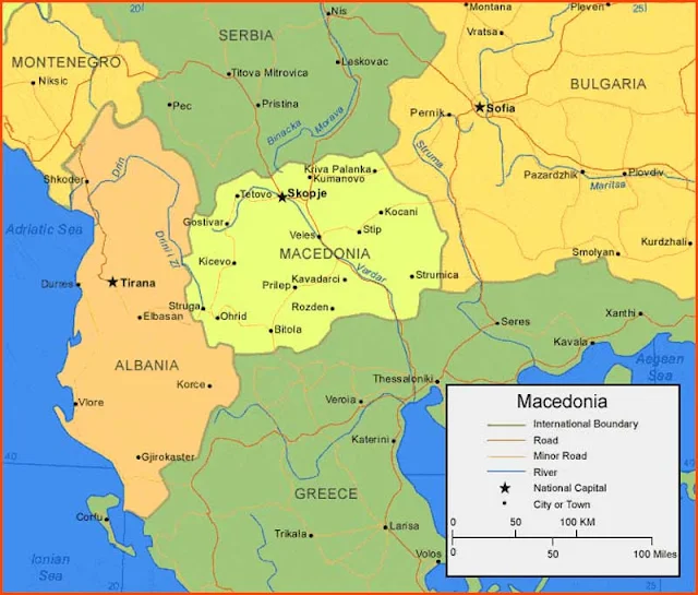 image: Macedonia Map High Resolution