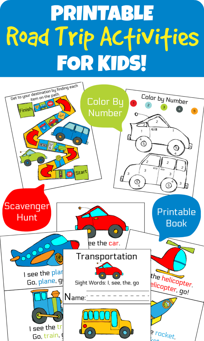 The Life of Jennifer Dawn: Road Trip Printable Activities for Kids