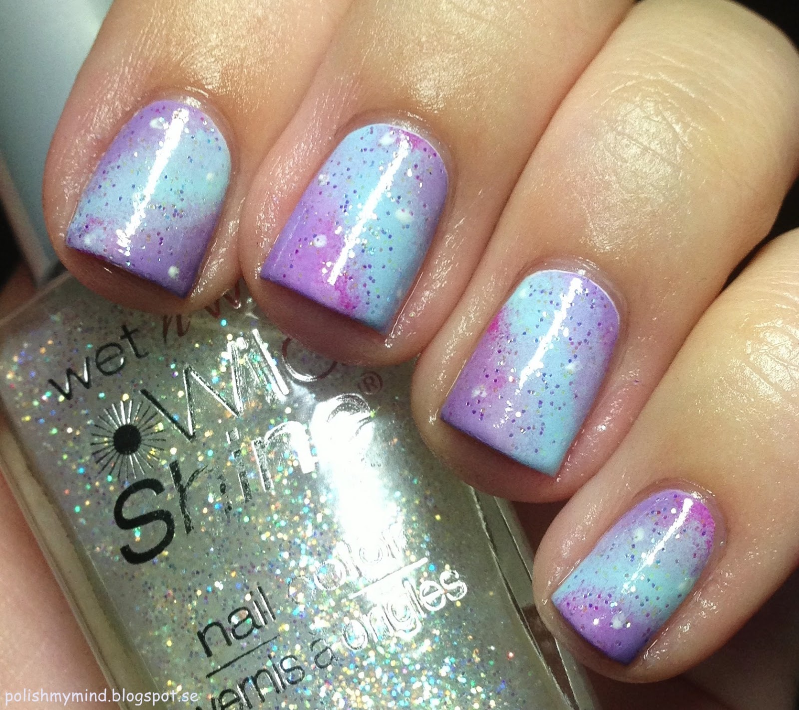 polish my mind: Pastel galaxy nails.