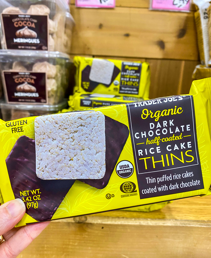 Sweet on Trader Joe's Dark Chocolate HalfCoated Rice Cake Thins
