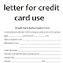 2 Authorization letter for credit card use